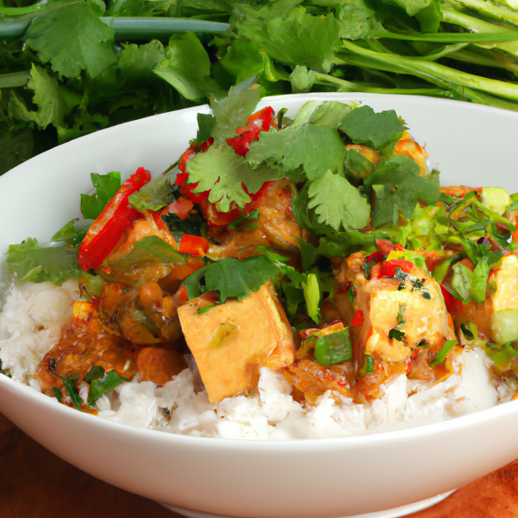 Tofu Stir Fry With Peanut Sauce