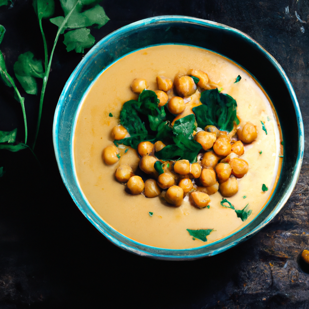 Moroccan Spiced Chickpea And Spinach Soup