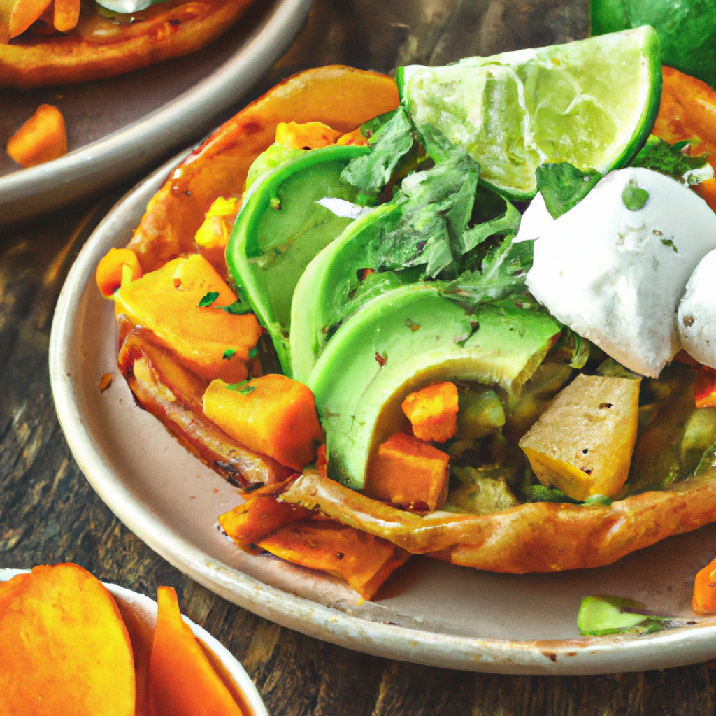 Spicy Sweet Potato And Avocado Tostadas