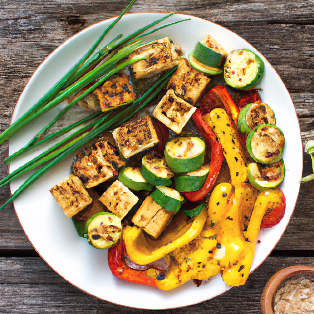 Tofu And Vegetable Skewers