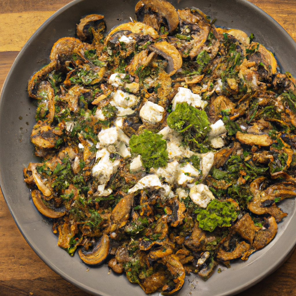 Manitaria Me Feta Mushrooms With Feta