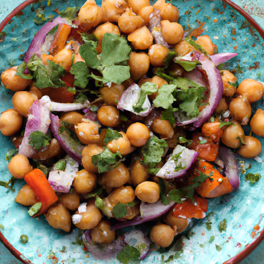 Moroccan Roasted Vegetable And Chickpea Salad