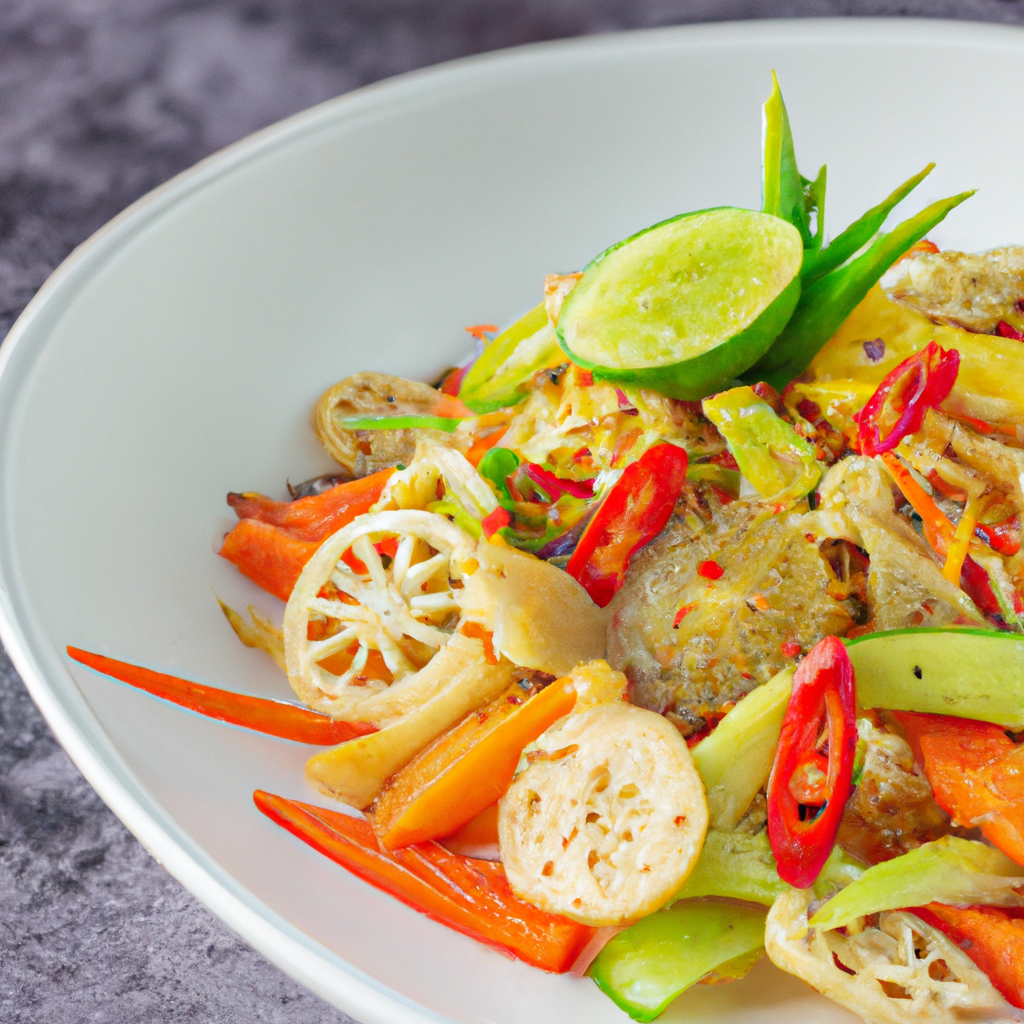 Vegetarian Goi Ngo Sen Lotus Stem Salad