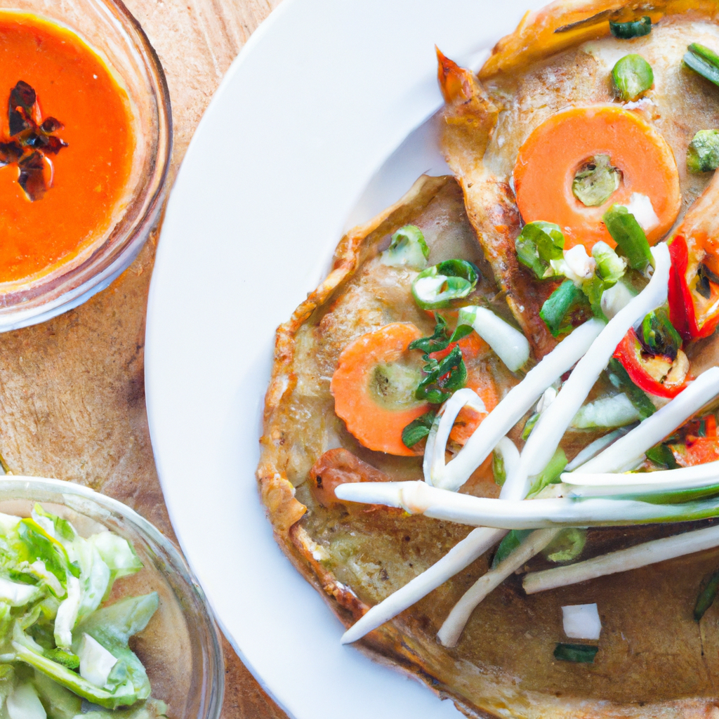 Vegetarian Vietnamese Pancake Banh Khot