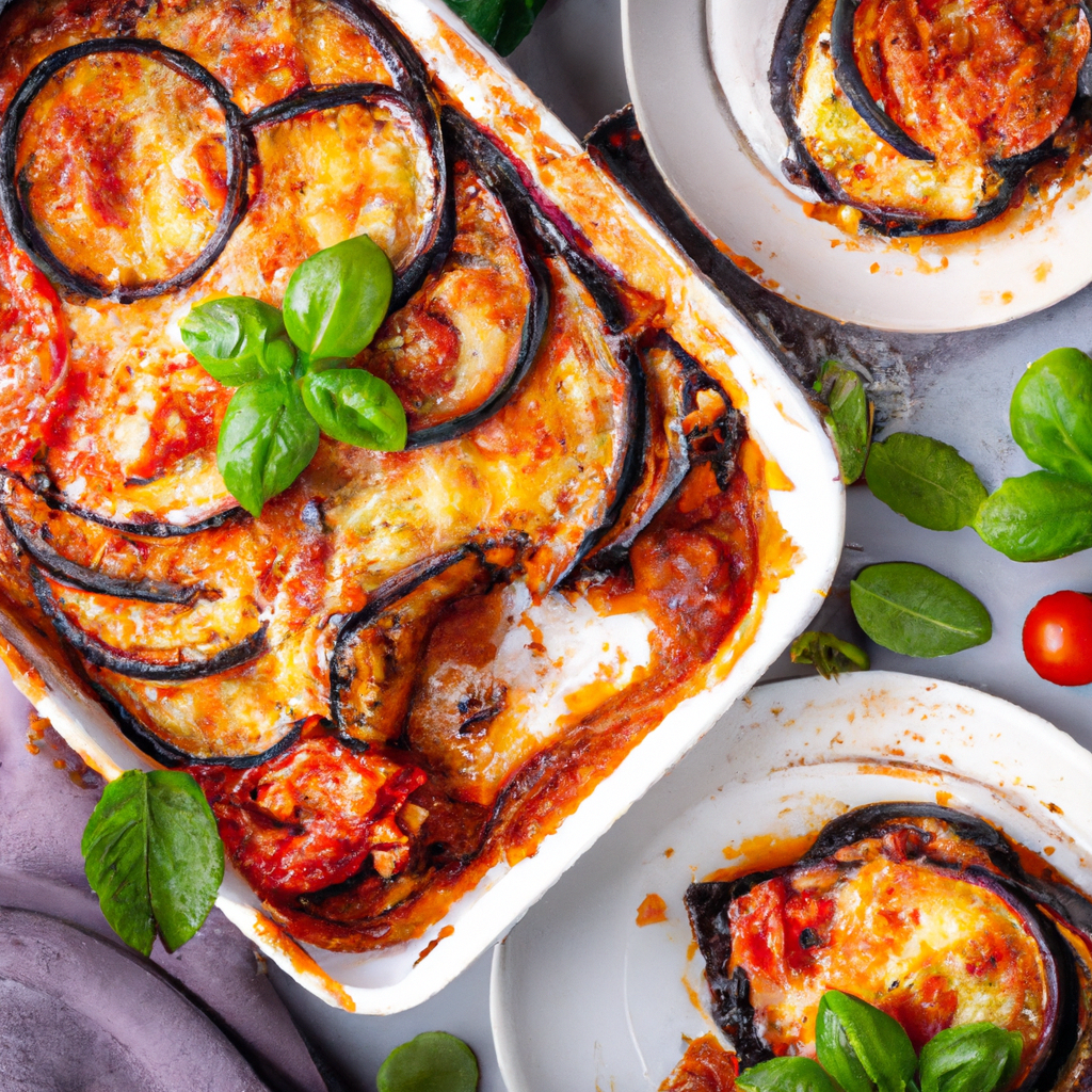 Baked Tomato And Eggplant Gratin