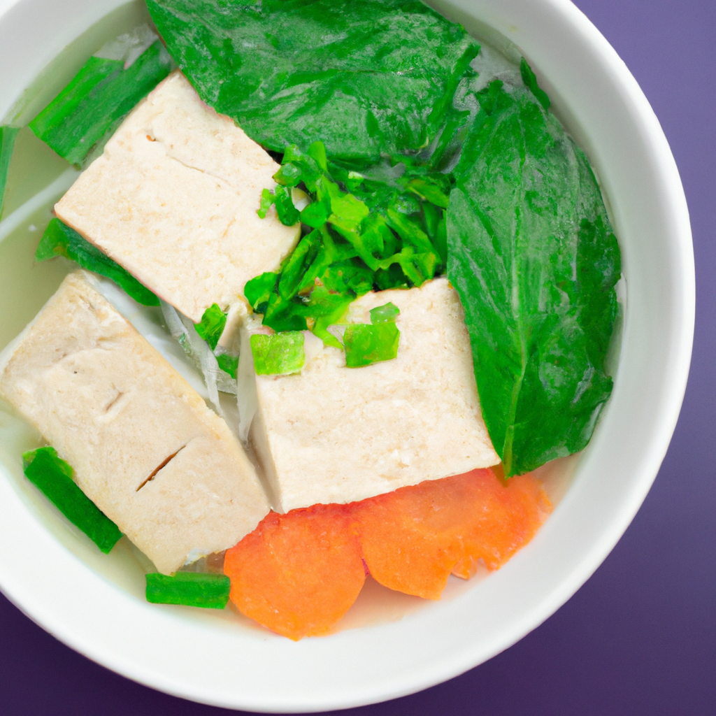 Tofu Banh Canh Vietnamese Noodle Soup